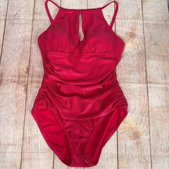 Ellen Tracy Other - Ellen Tracy Size 8 Women's Red One-Piece Swimsuit